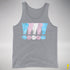 Transgender Pride Exclamation Points Premium Tank Top - Grey Heather